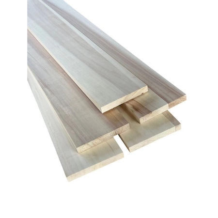 Ejoy Poplar S4S Board, 94in x 5.5in, 5PK S4SBoard94x5.5x0.77